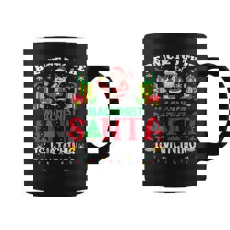 Xmas Be Nice To Machinist Santa Is Watching Coffee Mug | Mazezy