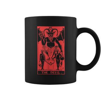 Xv El Devil Tarot Oculto Lucifer Goth Craftatánico Taza de café - Regaloses