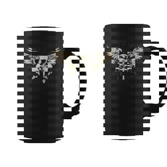 Y2k Grunge Skull Wings Gothic Emo Punk Aesthetic Coffee Mug | Mazezy