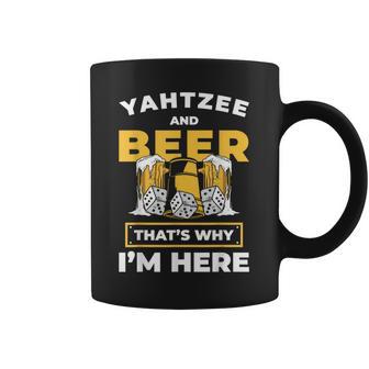 Yahtzee And Beer Dice Game Night Coffee Mug - Thegiftio UK