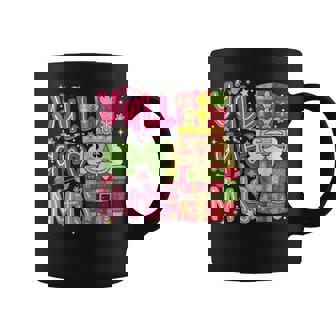 Y'all Are Nuts Nutcracker Pink Christmas Xmas Pajamas Coffee Mug | Seseable CA