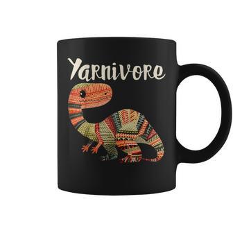 Yarnivore Cute Crochet Knitting Yarn Dinosaur Coffee Mug - Thegiftio UK