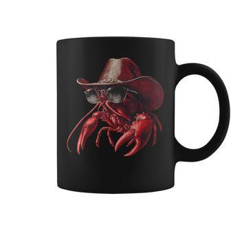 Yee Claw Cowboy Lobster Western Country Crawfish Cajun Coffee Mug - Monsterry