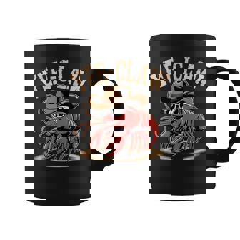 Yee Claw Western Country Cowboy Crawfish Seafood Lobster Coffee Mug | Mazezy