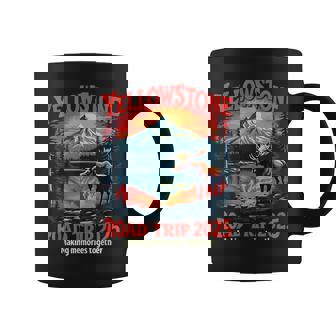 Yellowstone Road Trip 2025 National Park Outdoor Family Coffee Mug - Monsterry