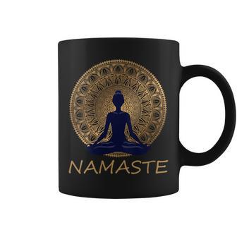 Yoga Méditation Namaste Robe De Yogaêtement De Méditation Position Lotus Noir Taille Tasse - Cadeauxyz