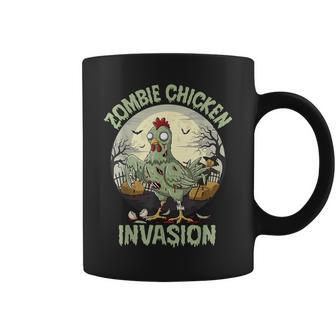 Zombie Chicken Invasion Halloween Coffee Mug - Thegiftio UK
