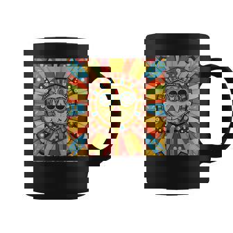 Zulu Beadwork Style Smiling Sun Coffee Mug | Mazezy