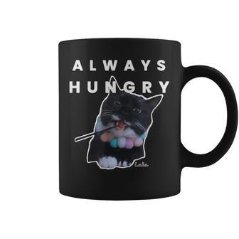 いつも空腹の猫 – 面白い食べ物好きデザイン コーヒーマグ - Kawaiitshirt