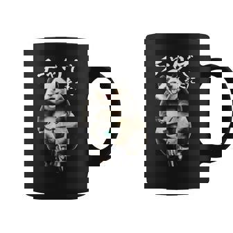 おもしろtシャツ パンダ 自転車 動物 メンズ グッズ かわいい おもしろ 服 長袖tシャツ コーヒーマグ - Kawaiitshirt