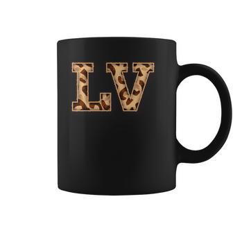 かわいい 文字 Lv イニシャル 名前 ヒョウ チーター動物 長袖tシャツ コーヒーマグ - Kawaiitshirt