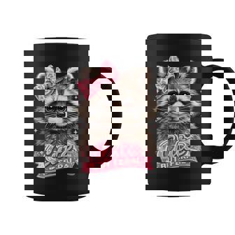 かわいいけど野生的な面白いアライグマの弓ミームかわいい動物のユーモア 長袖tシャツ コーヒーマグ - Kawaiitshirt