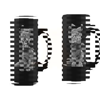 かわいいブリティッシュショートヘア 猫好きの子猫 コーヒーマグ - Kawaiitshirt