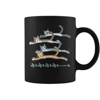 みょみょみょみょーん 猫 ネコ 茶トラ ハチワレ 三毛 シャム シュール おもしろ 可愛い メンズ レディース キッズ コーヒーマグ - Kawaiitshirt