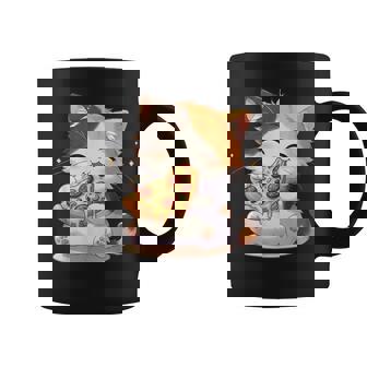 わがまま猫 ピザねこ ラーメン好き かわいい おもしろ マンガ コーヒーマグ - Kawaiitshirt