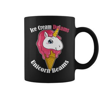 アイスクリーム 夢 ユニコーン ビームス スイーツ マジカル トリート 長袖tシャツ コーヒーマグ - Kawaiitshirt