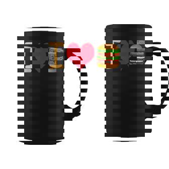 アイ・ラブ・デラックス・ハンバーガー コーヒーマグ - Kawaiitshirt