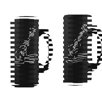 ウクレレ ラインアート ミュージシャン向け ウクレレ コーヒーマグ - Kawaiitshirt