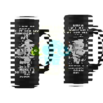 エレファントおならしないよ時々ズボンの中でささやくだけ 長袖tシャツ コーヒーマグ - Kawaiitshirt