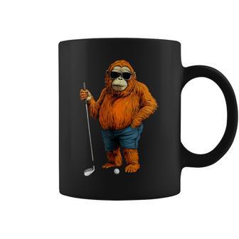 オランウータンゴルファー コーヒーマグ - Kawaiitshirt