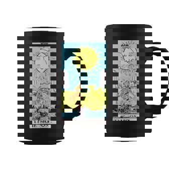 オリジナルのrider Waite Deckのムーンヴィンテージタロットカード。 長袖tシャツ コーヒーマグ - Kawaiitshirt