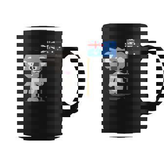 オーストラリアのコアラ オーストラリア国旗 コーヒーマグ - Kawaiitshirt