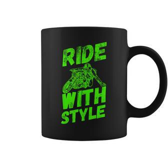 オートバイファンのためのスタイルヴィンテージ引用で乗る コーヒーマグ - Kawaiitshirt