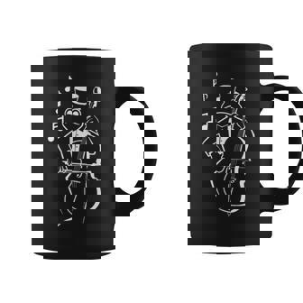 カエル 演奏 コントラバス 音符付き チェロ コントラバス コーヒーマグ - Kawaiitshirt