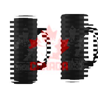 カナダヘラジカ メープルリーフ プライド ヴィンテージ カナダ国旗 コーヒーマグ - Kawaiitshirt
