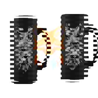 キツネのモチーフ キツネが大好き 赤いキツネ 小さなキツネが大好き コーヒーマグ - Kawaiitshirt