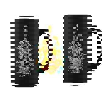 ギター 面白tシャツ おもしろ ギタリスト 服 音楽 メンズ キッズ ネタ 服 オリジナル 軽音 ひまわり コーヒーマグ - Kawaiitshirt