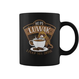 コピ ルワク パームシベット 発酵コーヒー I Poop You Drink Fun コーヒーマグ - Kawaiitshirt