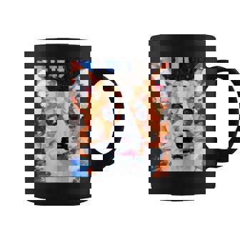 コーギー・ポートレート キュビズム・アート コーヒーマグ - Kawaiitshirt