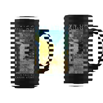 ゴッホ 面白いtシャツ アート 夜のカフェテラス 印象派 絵画 メンズ レディース 面白い 服 美術 油彩画 長袖tシャツ コーヒーマグ - Kawaiitshirt