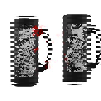 サイバーパンク 宇宙 猫ラーメン 日本のストリートウェア コーヒーマグ - Kawaiitshirt