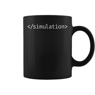シミュレーションの終わり ディストピアプログラマー 長袖tシャツ コーヒーマグ - Kawaiitshirt
