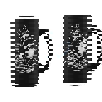 シャチに乗る猫 ファニー コーヒーマグ - Kawaiitshirt