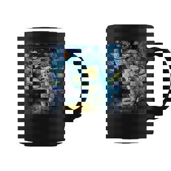 シュールレアリスム 星月夜 エキゾチック ショートヘア 猫 コーヒーマグ - Kawaiitshirt