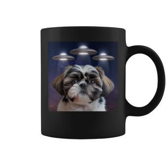 シーズー 犬 シウツー 犬 エイリアン Ufohitzhu おもしろい シーズー 長袖tシャツ コーヒーマグ - Kawaiitshirt