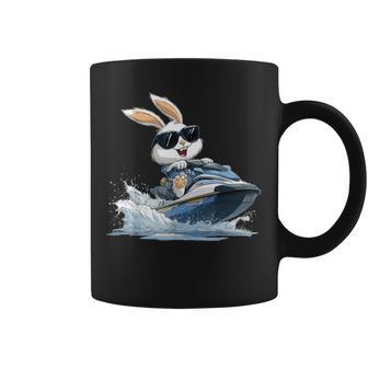 ジェットスキー ジェットスキー ウサギ イースターバニー サングラス コーヒーマグ - Kawaiitshirt