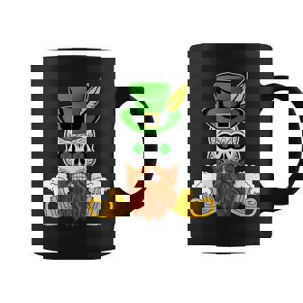 スカル 聖パトリックデー 洋服 ギフト 男性 女性 ビール 長袖tシャツ コーヒーマグ - Kawaiitshirt