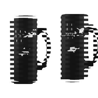 スキューバダイビングハートビート水中サメダイバー コーヒーマグ - Kawaiitshirt