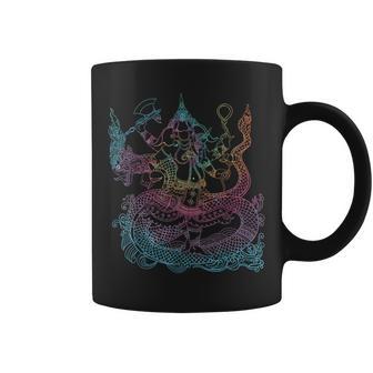 タイダイ ガネーシュ シバ インド 神 スピリチュアル コーヒーマグ - Kawaiitshirt