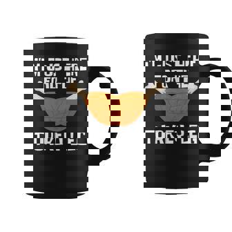 ターキー・レッグ・ファニー・サンクスギビング・ターキーのためにここに来たんだ 長袖tシャツ コーヒーマグ - Kawaiitshirt