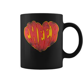チア チアリーディング ハート ヴィンテージ チア コーヒーマグ - Kawaiitshirt