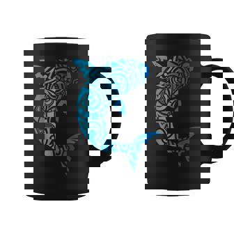 トライバルスタイル ハワイ マノ サメ 恋人 週間 ビーチギフト コーヒーマグ - Kawaiitshirt