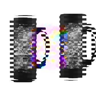 トーストスペース 猫 パンローフキャット レインボーギャラクシー コーヒーマグ - Kawaiitshirt