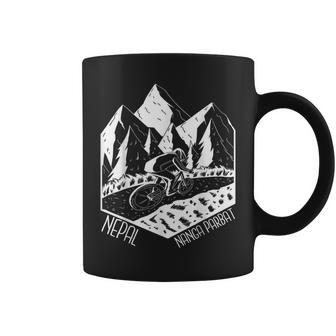 ナンガ パルバット トレイル マウンテンバイク ネイチャー ハイキング ネパール ツーリスト コーヒーマグ - Kawaiitshirt