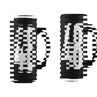 ナンバーフォーティーエイト 48 スポーツチーム制服 誕生日 48 コーヒーマグ - Kawaiitshirt