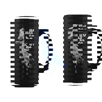 ハシビロコウ『リアルフォト 写真』（ブルーエフェクト）青い鳥【どうぶつフレンズ】かっこいい 大きな鳥 動物園の生き物 コーヒーマグ - Kawaiitshirt